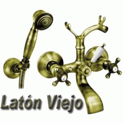 GRUPO BAO DUCHA CLASICA 1866 LATON VIEJO CON EQUIPO REF 206199 GROBER, MEZCLADOR BIMANDO GRIFOS GRIFERIAS Classic Vintage Epoca GRB