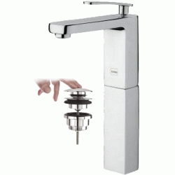 MONOMANDO LAVABO DESPERTAR CON PROLONGADOR Y VALVULA CLIC CLAC CROMADO REF 819100 GROBER, MEZCLADOR GRIFOS GRIFERIAS ALTO CLIK CLAK KLIC KLAC KLIK KLAK CROMO CROMADA CROMO CLIK CLAK CLICK CLACK CLIC CLAC CLIC-CLAC CLIK-CLAK CLICK-CLACK BALBULAS Lababos washbasin basin lavavos Lavabos clikc clakc QUICK  GRB Repisa single handle faucet tap