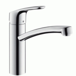 MONOMANDO DE FREGADERO VERTICAL CAO HORIZONTAL GIRATORIO FOCUS CROMADO REF 31806000 HANS GROHE, MEZCLADOR GRIFOS GRIFERIAS CROMO CROMADA FREGADERA COCINA 4011097641904 Repisa Hansgrohe Bancadas