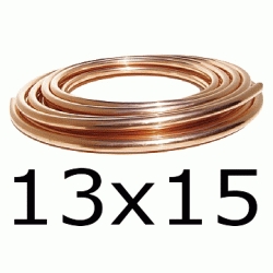 METROS DE TUBO DE COBRE RECOCIDO EN ROLLO DE 13x15, TUBERIA MTS TUBO MALEABLE Mtrs CU copper pipe coil