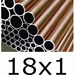 METROS DE TUBO DE COBRE EN BARRA DE 5 MTS DE 18x1, TUBERIA MTS CAA Mtr CU Barras 18mm Rigido copper pipe