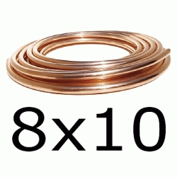 METROS DE TUBO DE COBRE RECOCIDO EN ROLLO DE 8x10mm, TUBERIA MTS TUBO MALEABLE Mtrs CU copper pipe coil