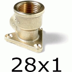 CODO ROSCA HEMBRA CON PLACA FIGURA 471 DE BRONCE DE 28 1, Cobre PARA SOLDAR CODOS Terminales Atornillar para Bu Bcu Metal Laton Grifos Base Plaqueta Accesorios TRH elbows