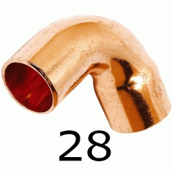 CURVA FIGURA 1 DE COBRE MACHO HEMBRA DE 28, MH PARA SOLDAR (MH) ( MH ) (M-H) ( M-H ) M/H Codo copper