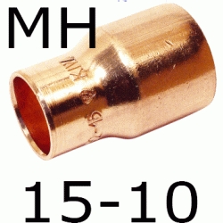 REDUCCION MACHO HEMBRA FIGURA 243 DE COBRE DE 15 x 10, Reductor MH PARA SOLDAR (MH) ( MH ) (M-H) ( M-H ) Cu M/H copper