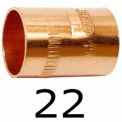 MANGUITO HEMBRA HEMBRA FIGURA 270 DE COBRE DE 22, Recomendado ECNMC PARA SOLDAR Cu Union Empalmes Enpalmes Empalmar Enpalmar HH H/H H-H copper