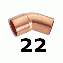 CURVA DE COBRE MACHO HEMBRA FIGURA 40 DE 22, MH PARA SOLDAR (MH) ( MH ) (M-H) ( M-H ) M/H Semicurvas 45 Semi-Curvas Codos copper