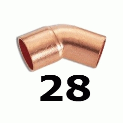 CURVA DE COBRE MACHO HEMBRA FIGURA 40 DE 28, MH PARA SOLDAR (MH) ( MH ) (M-H) ( M-H ) M/H Semicurvas 45 Semi-Curvas Codos copper