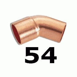 CURVA DE COBRE MACHO HEMBRA FIGURA 40 DE 54, MH PARA SOLDAR (MH) ( MH ) (M-H) ( M-H ) M/H Semicurvas 45 Semi-Curvas Codos copper