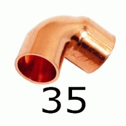 CODO MACHO HEMBRA FIGURA 92 DE COBRE DE 35, MH PARA SOLDAR CODOS (MH) ( MH ) (M-H) ( M-H ) Cu M/H 90 copper elbows