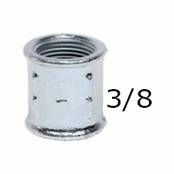 MANGUITO ROSCA DERECHA IZQUIERDA FIGURA 271 DE 3/8" GALVANIZADO, Hierro  Uniones Empalmes Enpalmes Empalmar Enpalmar