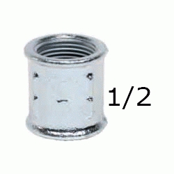 MANGUITO ROSCA DERECHA IZQUIERDA FIGURA 271 DE 1/2" GALVANIZADO, Hierro  20 Uniones Empalmes Enpalmes Empalmar Enpalmar