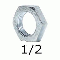 TUERCA HEXAGONAL FIGURA 312 DE 1/2" GALVANIZADA, Hierro Galvanizado 20