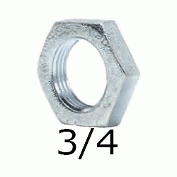 TUERCA HEXAGONAL FIGURA 312 DE 3/4" GALVANIZADA, Hierro Galvanizado  25