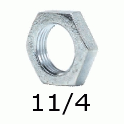 TUERCA HEXAGONAL FIGURA 312 DE 11/4" GALVANIZADA, Hierro Galvanizado   1 1/4 1-1/4 40