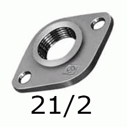 BRIDA OVALADA FIGURA 320 DE 21/2" GALVANIZADA, Hierro Galvanizado  2 1/2 2-1/2 75