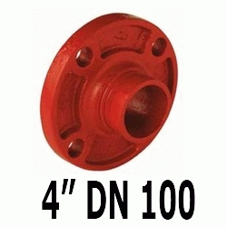 BRIDA ADAPTADORA RANURADO DE 4" DN 100 GALVANIZADO ATUSA, 110