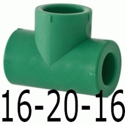 TE REDUCIDA 16-20-16 MM, DERIVACION ppr DERIBACION polipropileno copolimero para polifusionar TERMOFUSIONAR Figura 130 Fg