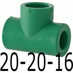 TE REDUCIDA 20-20-16 MM, DERIVACION ppr DERIBACION polipropileno copolimero para polifusionar TERMOFUSIONAR Figura 130 Fg