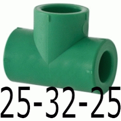 TE REDUCIDA 25-32-25 MM, DERIVACION ppr DERIBACION polipropileno copolimero para polifusionar TERMOFUSIONAR Figura 130 Fg