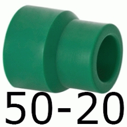 REDUCCION M-H 50-20 MM, REDUCTOR ppr (M-H) ( M-H ) polipropileno copolimero para polifusionar TERMOFUSIONAR M/H Fg Figura 241 270