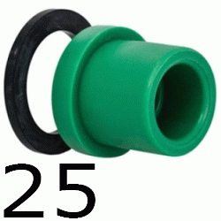 CUELLO BRIDA con junta 25 MM, ppr polipropileno copolimero para polifusionar TERMOFUSIONAR