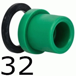 CUELLO BRIDA con junta 32 MM, ppr polipropileno copolimero para polifusionar TERMOFUSIONAR