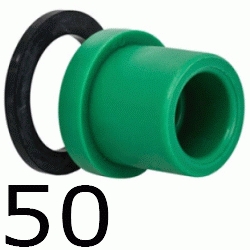 CUELLO BRIDA con junta 50 MM, ppr polipropileno copolimero para polifusionar TERMOFUSIONAR