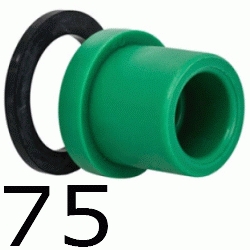 CUELLO BRIDA con junta 75 MM, ppr polipropileno copolimero para polifusionar TERMOFUSIONAR