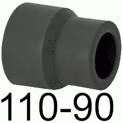 REDUCCION M-H N 110-90 MM, REDUCTOR HEMBRA HEMBRA ACCESORIOS TERMOFUSINAR polifusionar POLIETILENO PE-100 SYSTEM POLITILENO Negros Negras Repolen H/H H-H Figura 240 270 Fg