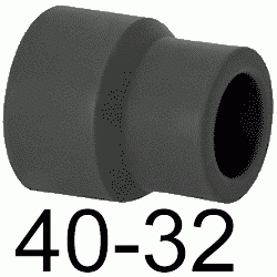 REDUCCION M-H N 40-32 MM, REDUCTOR MACHO HEMBRA (M-H) ( M-H ) ACCESORIOS TERMOFUSINAR polifusionar POLIETILENO PE-100 SYSTEM POLITILENO Negros Negras Repolen 40/32 M/H Figura 241 270 Fg 40x32 40-32