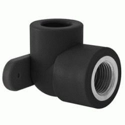 CODO 90 R H / PARED N 20-1/2", MURAL MURO ACCESORIOS TERMOFUSINAR polifusionar POLIETILENO PE-100 SYSTEM POLITILENO Negros Negras Repolen Atornillar para Figura 471 Fg Grifos Base Plaqueta