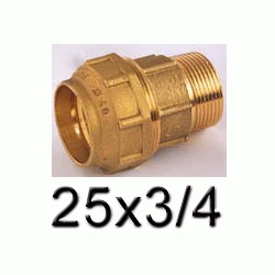 K 61 RACOR ENLACE MIXTO MACHO DE METAL DE 25x3/4 POLIETILENO, Racor Fittings Polietileno Fitings Accesorio Kas Uniones, Engarce, Enchufe, Ensamble, Enganche, Empalme, Acoplamiento Conexin K61 K-61 ROSCA MACHO Recomendado ECNMC politileno laton k-61 Entronque TERMINALES Racords Machones Mechones Manguito TRM  Saiplen Sayplen Para Tuberias Tubos