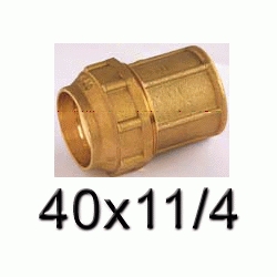 K 62 RACOR ENLACE MIXTO HEMBRA DE METAL DE 40 11/4 POLIETILENO, Racor Fittings Polietileno Fitings Accesorio Kas Uniones, Engarce, Enchufe, Ensamble, Enganche, Empalme, Acoplamiento Conexin K62 K-62 ROSCA HEMBRA politileno 1 1/4 1-1/4 laton entronque TERMINALES Racords TRH 40x11/4 Saiplen Sayplen Para Tuberias Tubos