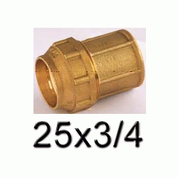 K 62 RACOR ENLACE MIXTO HEMBRA DE METAL DE 25x3/4 POLIETILENO, Racor Fittings Polietileno Fitings Accesorio Kas Uniones, Engarce, Enchufe, Ensamble, Enganche, Empalme, Acoplamiento Conexin K62 K-62 ROSCA HEMBRA politileno laton entronque TERMINALES Racords TRH  Saiplen Sayplen Para Tuberias Tubos