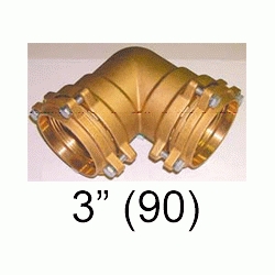 K 64 CODO DE METAL TODO TUBO DE 3 ( 90 mm  )PARA TUBO POLIETILENO, Racor Fittings Polietileno Fitings Accesorio Kas K64 K-64 DE 90 politileno TODO GOMA laton Racords Tuberias Saiplen Sayplen