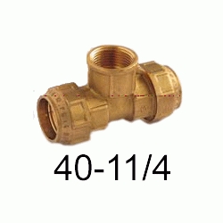 K 65 TE HEMBRA DE METAL MIXTA DE 40 11/4 PARA POLIETILENO, Racor Fittings Polietileno Fitings Accesorio Kas K65 K-65 ROSCA HEMBRA politileno 1 1/4 1-1/4 laton Racords Saiplen Sayplen Tuberias Tubos rh