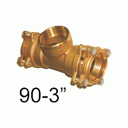 K 65 TE HEMBRA DE METAL MIXTA 90 3 PARA POLIETILENO, Racor Fittings Polietileno Fitings Accesorio Kas K65 K-65 ROSCA HEMBRA politileno laton Racords Saiplen Sayplen Tuberias Tubos rh