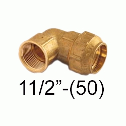 K 64 CODO DE METAL MIXTO HEMBRA 50 11/2 PARA POLIETILENO, Racor Fittings Polietileno Fitings Accesorio Kas K64 K-64 CURVA ROSCA HEMBRA politileno 1 1/2 1-1/2 laton CURBA 11/2" Terminales Racords TRH 50x11/2 Saiplen Sayplen Tuberias Tubos