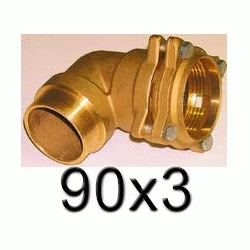 K 64 CODO DE METAL MIXTO MACHO 90 3 PARA POLIETILENO, Racor Fittings Polietileno Fitings Accesorio Kas K64 K-64 CURVA ROSCA MACHO politileno laton CURBA Terminales Racords TRM 90x3 Saiplen Sayplen Tuberias Tubos