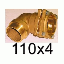 K 64 CODO DE METAL MIXTO MACHO 110 4 PARA POLIETILENO, Racor Fittings Polietileno Fitings Accesorio Kas K64 K-64 ROSCA MACHO politileno laton Terminales Racords TRM 110x4 Saiplen Sayplen Tuberias Tubos