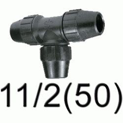 K 66 TE TODO TUBO POLIETILENO 11/2 ( 50 mm ) JIMTEN, Racor Fittings Fitings Accesorio Kas K66 K-66 50 Plastico BOCA IGUALES politileno TODO GOMA 1 1/2 1-1/2 11/2" JINTEM Racords Jinten Tuberias Jimtem