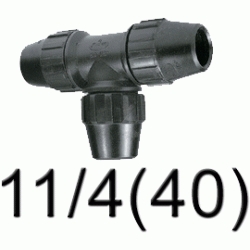 K 66 TE TODO TUBO POLIETILENO 11/4 ( 40 mm ) JIMTEN, Racor Fittings Fitings Accesorio Kas K66 K-66 40 Plastico BOCAS IGUALES politileno TODO GOMA 1 1/4 1-1/4 JINTEM Racords Jinten Tuberias Jimtem