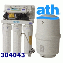 EQUIPO DE OSMOSIS INVERSA DOMESTICA GENIUS 4 DE 5 ETAPAS CON BOMBA PRODUCCION 150Litros DIA ATH, Recomendado ECNMC EQUIPO AGUA PARA DOMESTICO filtro Ltrs Lts