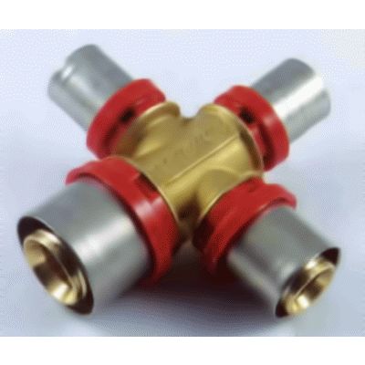 CRUZ DE  DE 20 x 20 x 16 x 16 MULTICAPA AL - COBRAPEX TIEMME, compresion apriete polietileno POLITILENO PRESFITTING PRESFITING PRESSFITING PRESFITTING PRESSFITTING PRESFFITING PRESFFITTING PRESSFFITTING Tieme MLCP