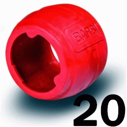 CASQUILLO RAYPER 20 ROJO BARBI RPERALCAS20R, BLANSOL ANILLOS sistema expansion Para Tuberias de Pex Pert Polietileno Reticulado Tubo