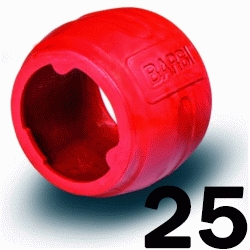 CASQUILLO RAYPER 25 ROJO BARBI RPERALCAS25R, BLANSOL ANILLOS sistema expansion Para Tuberias de Pex Pert Polietileno Reticulado Tubo