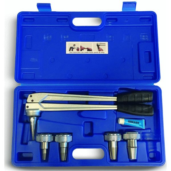 EXPANDIDOR MANUAL RAYPER EQUIPADO CON CABEZALES 16-20-25-32 BARBI RPERHTKEXPMAN, BLANSOL sistema expansion Para Tuberias de Pex Pert Polietileno Reticulado Tubo Herramientas para Expandir