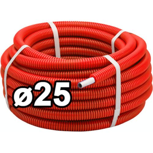 METROS DE TUBO MULTICAPA DE 25 mm CON AISLANTE DE 10mm ROJO (ROLLO DE 25 METROS) ISOLTUBEX, TUBERIA Mts Mtr PRESFITTING PRESFITING PRESSFITING PRESFITTING PRESSFITTING PRESFFITING PRESFFITTING PRESSFFITTING MLCP ACCESORIOS Preaislada Pre-aislada aislamientos aislamentos Preforrada pre-forrada ailante barrier pipe in coils red