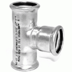 TE DE 22 mm EN ACERO INOXIDABLE AISI - 316 PRESSFITTING ISOTUBI, derivacin deribacin PRESFITTING PRESFITING PRESSFITING PRESFITTING INOX PRENSAR PRESINOX PRESS INOX PRESSINOX